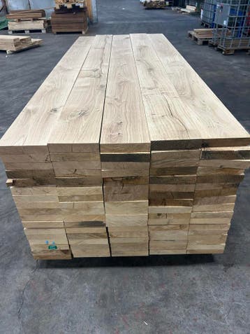 Eiken planken te koop.Geschaafd kd 200x40 mm 2500 Lang, 25 tot 50 mm, Verzenden, Eiken, Nieuw