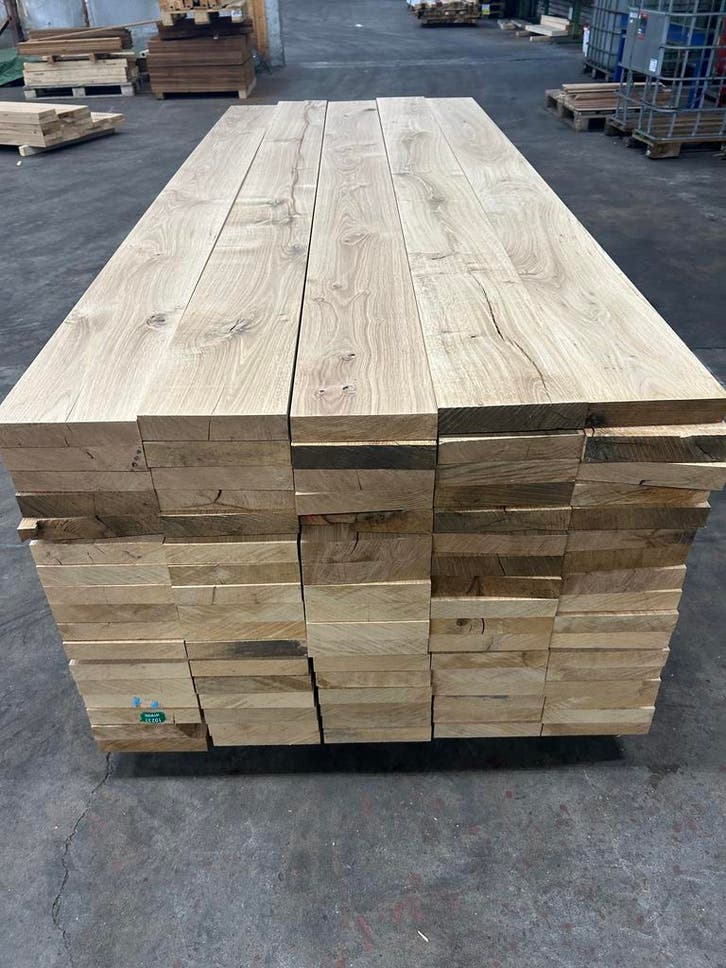 Eiken planken.Geschaafd te koop.200x40 mm 2500 L, Doe-het-zelf en Verbouw, Hout en Planken, Eiken, 250 tot 300 cm, 25 tot 50 mm