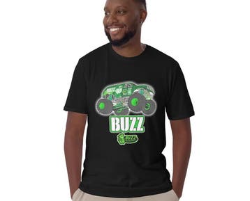 Buzz (Monster Truck) - T-Shirt (Men), Maat 52/54 (L), Verzenden, Zwart, Nieuw