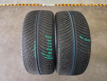 255/40/20 101W AO MICHELIN WINTERBANDEN 6,5MM PROFIEL 2X, Ophalen, Gebruikt, 255 mm, Winterbanden