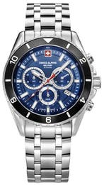 Swiss Alpine Military 7034.9136 Sierra Chrono horloge, Overige merken, Staal, Verzenden, Polshorloge