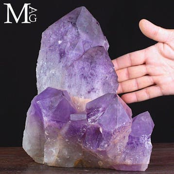Grote Boliviaanse amethistkluster Esthetische natuurlijke