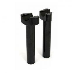 aluminum risers recht, 6-1/2 hoog. zwart, Nieuw