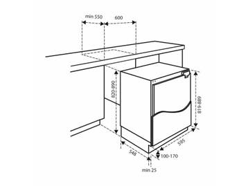 Inventum IVR0821D - Inbouw vriezer - 93 liter - 82 cm, Verzenden, Zo goed als nieuw