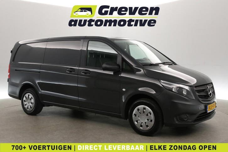 Mercedes-Benz Vito 116 CDI L2H1  Airco  Cruise  3 Zits, Auto's, Bestelauto's, Te koop, Handgeschakeld, Diesel, Zwart, Mercedes-Benz