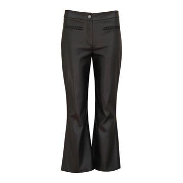 Liu Jo • zwarte faux leather pantalon • M (IT44), Kleding | Dames, Maat 38/40 (M), Verzenden, Liu Jo, Zwart