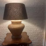 Tafellamp - Rattan, Textiel