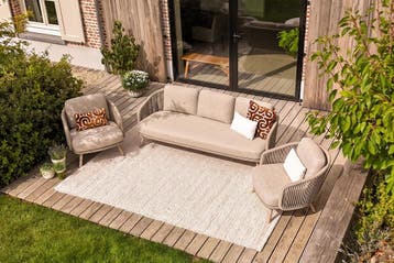 VDG Flow rope stoel/bank loungeset, Tuin en Terras, Tuinsets en Loungesets, Verzenden, Nieuw, Overige materialen, Loungeset