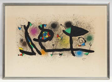 Schilderij in de stijl vanJoan Miro, Ophalen