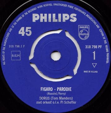 vinyl single 7 inch - Dorus - Figaro - Parodie, Verzenden, Zo goed als nieuw, 7 inch, Nederlandstalig
