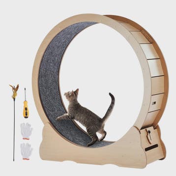 Houten Katten Loopwiel XL - Grote Kattenmolen voor Binnen me, Verzenden, Nieuw