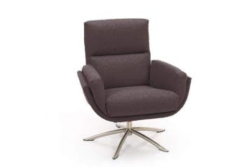 Relaxfauteuil Herxen - relaxfauteuils - Bruin, Nieuw, Bruin, Stof