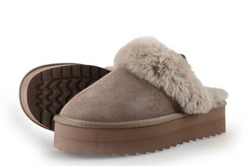 Colors of California Pantoffels in maat 40 Beige, Verzenden, Beige, Zo goed als nieuw, Pantoffels of Sloffen