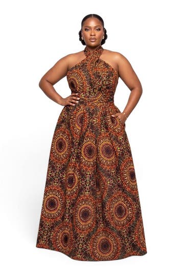 Afrikaanse print Infinity Multiway Maxi Jurk - Verstelbare S, Kleding | Dames, Rokken, Ophalen of Verzenden, Nieuw