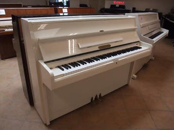 Alex Steinbach piano - 108 cm hoog - Wit  - Direct Leverbaar, Verzenden, Wit, Zo goed als nieuw, Piano