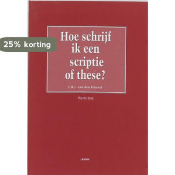 Hoe schrijf ik een scriptie of these ? 9789059313293, Verzenden, Gelezen, J.H.J. van den Heuvel