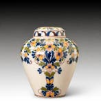 Makkum - dekselvaas - Aardewerk