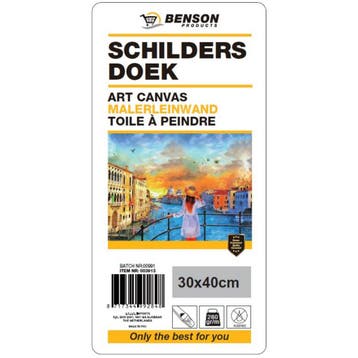 Benson Schildersdoek - Katoen - Dubbel Gesso - 30 x 40 cm..., Hobby en Vrije tijd, Schilderen, Ophalen of Verzenden, Nieuw
