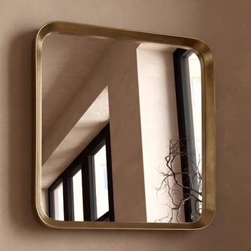 *WOONWINKEL* Kare Design Vincenza Vierkante Spiegel Messing, Verzenden, Nieuw