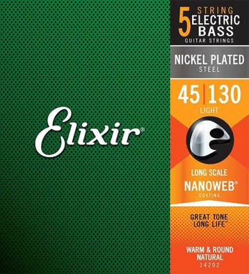 Elixir Nanoweb 14202 elektrische bas 5 snarig .045, Muziek en Instrumenten, Verzenden, Nieuw