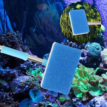 Aquarium Reinigingsborstel Dubbelzijdig met Lange Steel, Verzenden, Nieuw