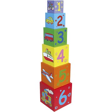 VIGA stapelbakken, afm 48x11x11 cm, 6 onderdelen/ 1 set, Nieuw
