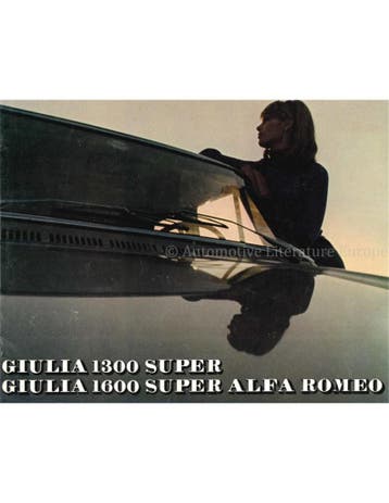 1971 ALFA ROMEO GIULIA 1300 / 1600 SUPER BROCHURE FRANS, Nieuw, Alfa Romeo, Author