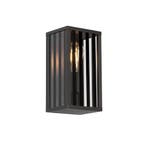 Moderne buiten wandlamp zwart 26 cm IP44 - Dijon, Verzenden, Nieuw, Aluminium