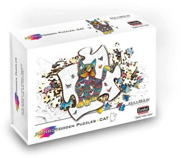 Rainbow Houten Puzzel - Kat (99 stukjes) | Eureka - Puzzels, Verzenden, Nieuw