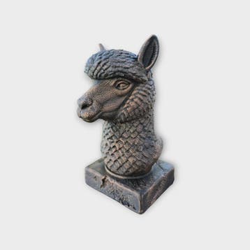 Bust of a Alpaca statue - home decor animal lover gift him h, Verzenden, Nieuw