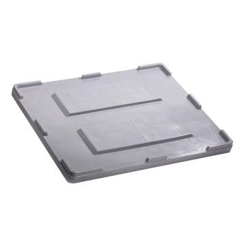Deksel Palletbox Kunststof Grijs 1200x800 mm, Doe-het-zelf en Verbouw, Hout en Planken, Verzenden, Nieuw