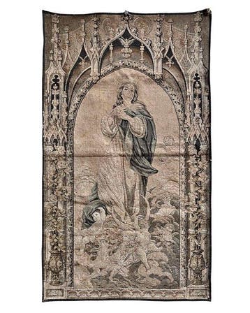 Onbevlekte Ontvangenis - Wandtapijt - 125 cm - 72 cm