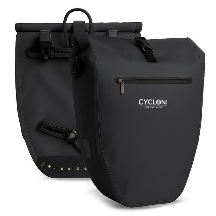 Cycloni Ridge Luxe E-bike Fietstas 28 Liter Waterdicht Zwart, Fietsen en Brommers, Fietsaccessoires | Fietstassen, Nieuw, Ophalen of Verzenden