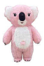 KIMU® Groot Opblaas Kostuum Koala Roze 3 Meter Opblaasbaar P, Ophalen of Verzenden, Nieuw, Carnaval, Kleding