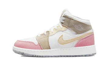 Jordan 1 Mid SE Pastel Vivid Green Grind (GS), Nieuw