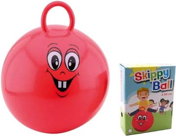 Skippybal 50cm (Rood of Geel) | JohnToy - Buitenspeelgoed, Verzenden, Nieuw