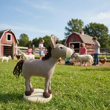 Ezel Haken voor Mini Kerststal - Haakpret Anja Toonen - Ha, Ophalen of Verzenden, Nieuw