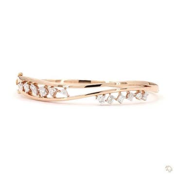 Armband - 14 karaat Roségoud - 1.17ct. tw. Diamant, Nieuw