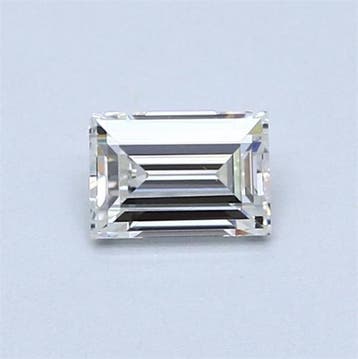 1 pcs Diamant (Natuurlijk) - 0.46 ct - Rechthoek - F - VS1 -, Nieuw