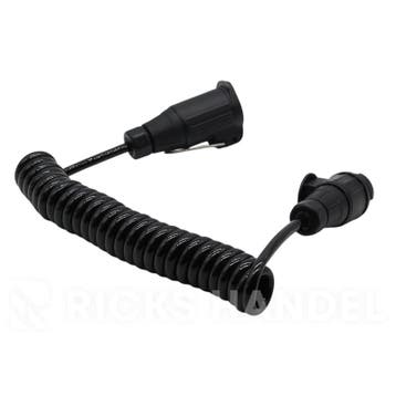 Spiraalkabel 13 aderige kabel - stekker/contrastekker 13, Ophalen of Verzenden, Nieuw