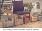Leren eetkamerstoel Basic - Toledo Aubergine (paars) -, Huis en Inrichting, Stoelen, Overige kleuren, Nieuw, Leer, Ophalen of Verzenden