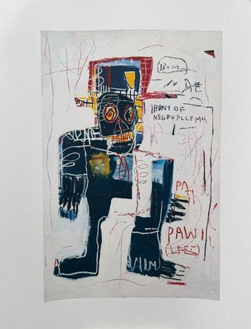 Jean-Michel Basquiat - after (1960-1988), Irony of Negro