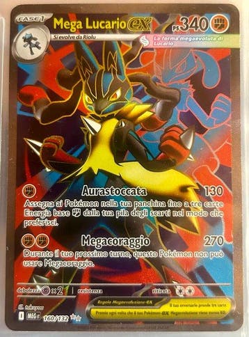 Pokémon - 1 Card - Lucario 160/132 Full art, Foil, Secret, Nieuw