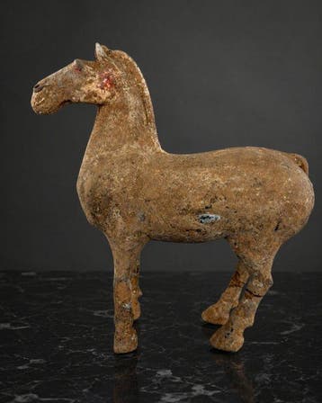 Oud-Chinees, Han-dynastie Terracotta Funerair Mingqi-paard