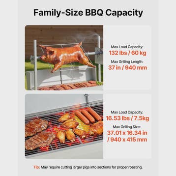 Professionele Rotisserie BBQ Spit Roaster voor Varken & Lam, Verzenden, Nieuw