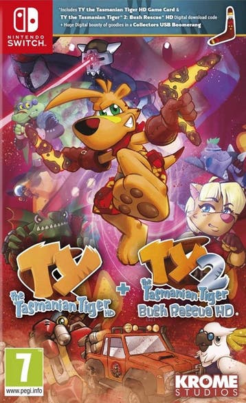 Ty The Tasmanian Tiger HD + Ty The Tasmanian Tiger 2: Bus..., Verzenden, Gebruikt, Vanaf 3 jaar