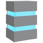 Grijs Nachtkastje Met LED | Laatste Stuk!, Huis en Inrichting, Slaapkamer | Nachtkastjes, Nieuw, Ophalen of Verzenden, 45 tot 65 cm