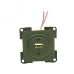 Presto Contactdoos 1x USB Lader 12V Inbouw S-10.000 Zwart, Ophalen of Verzenden, Nieuw