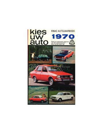 1970 KNAC AUTOJAARBOEK NEDERLANDS, Nieuw, Author