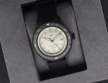 About Vintage - 1956 Marine Automatic (Steel / Navy & Off, Nieuw